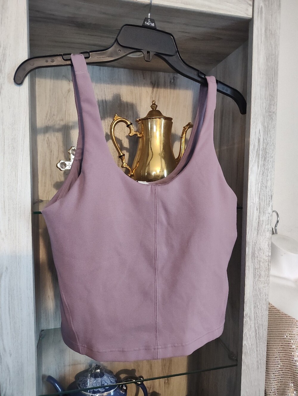 lululemon athletica Mauve Scoop Tank Crop SZ 12